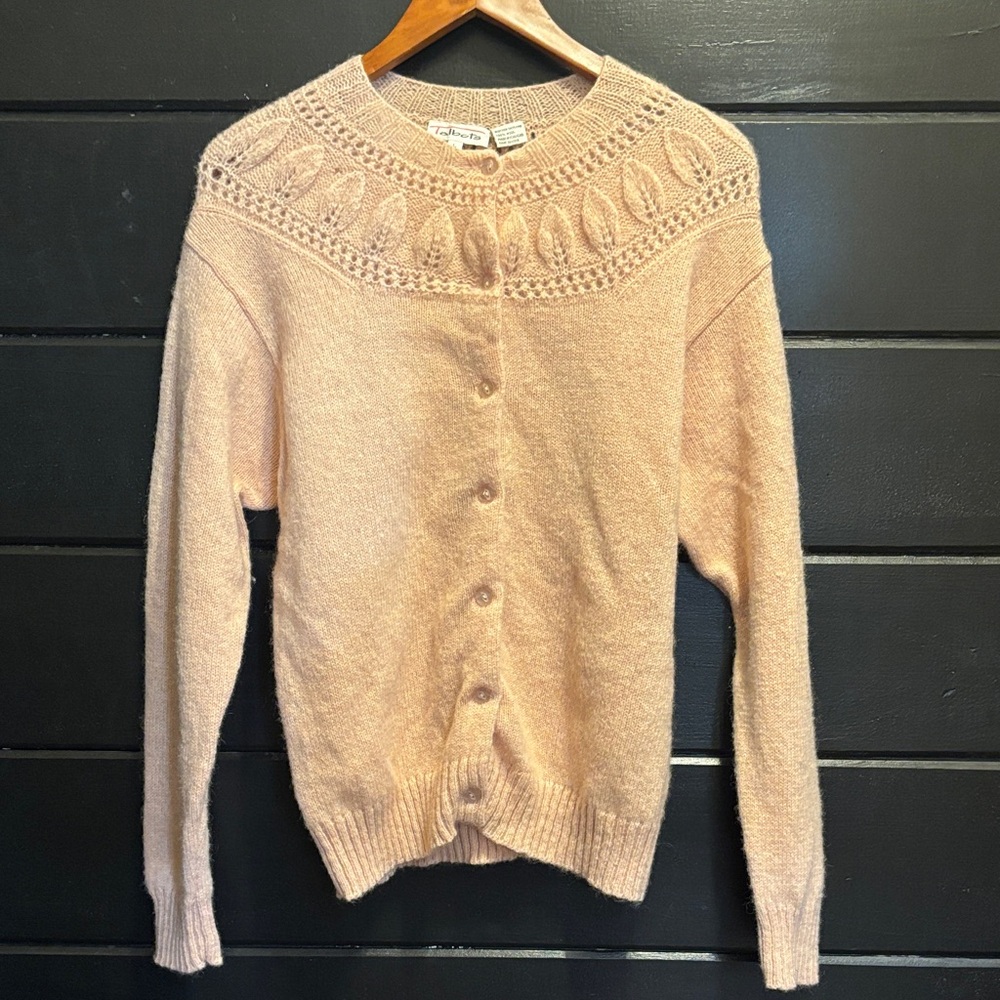 Talbots Blush Pink Cardigan Sweater